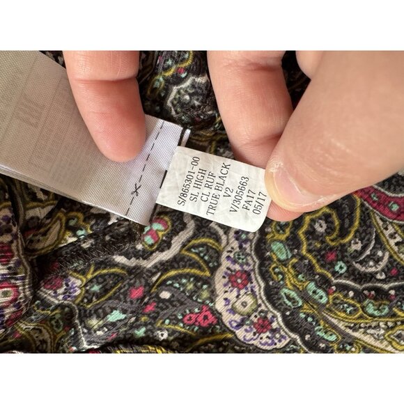 Gap Women Blouse Size XS Paisley Flutter Sleeve Lightweight Polyester Ruffles - Picture 12 of 13